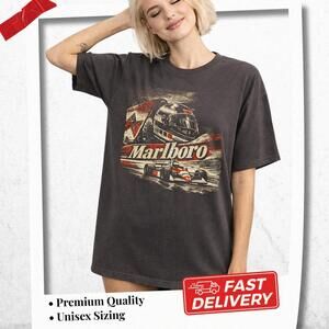 Marlboro Formula One Car Inspired T Shirt, Ayrton Senna